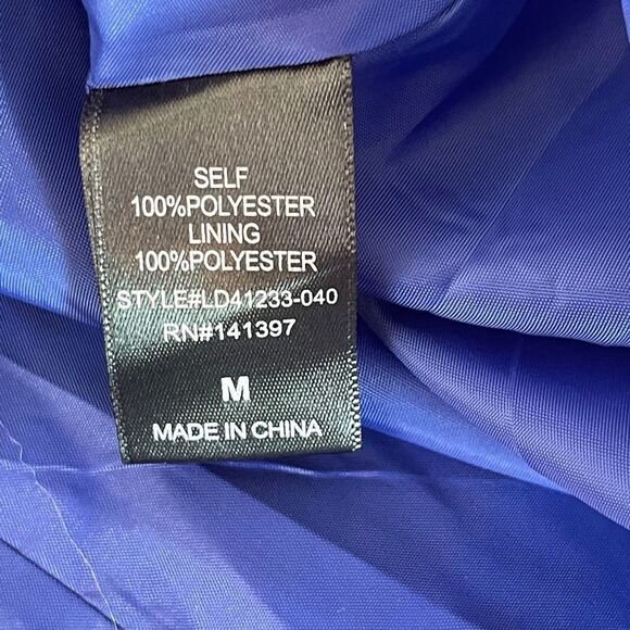 ASTR Blue Floral Print Pleated Mini Dress Sz M - Picture 4 of 5